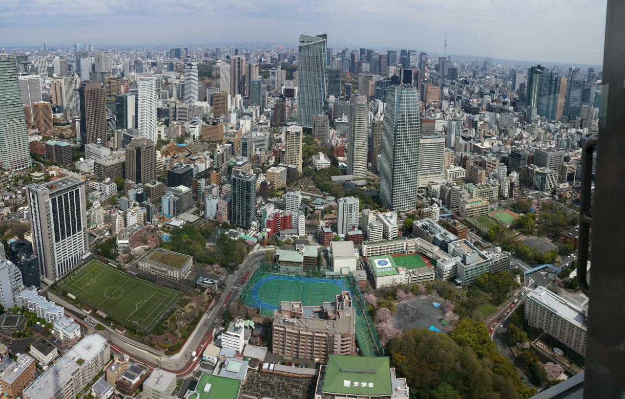 Panorama de TOKYO du haut de la Tour de TOKYO