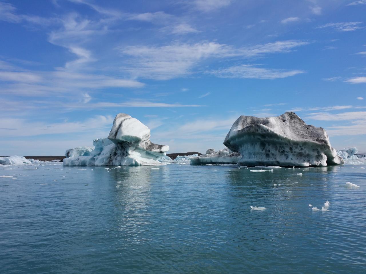 Jökulsarlon : les icebergs détachés du glacier