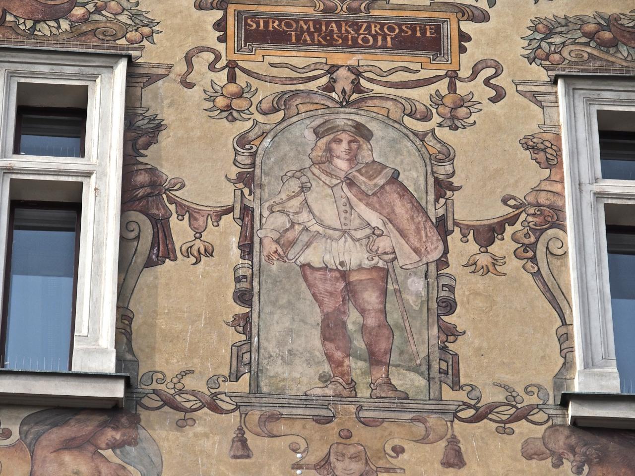 Détail de façade décorée